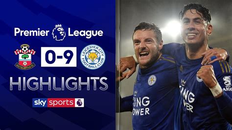 southampton vs leicester city 0-9